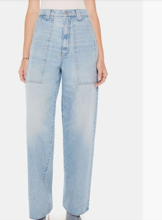 MOTHER The Quartet Breaker Skimp High Waist Straight Leg Denim Jeans NEW - Picture 9 of 9